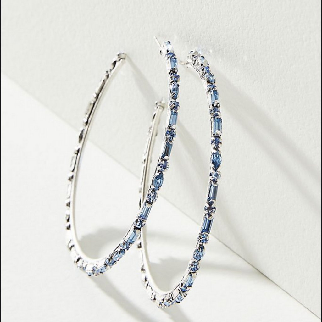 Dannijo Linx Crystal Hoop Earrings 170$